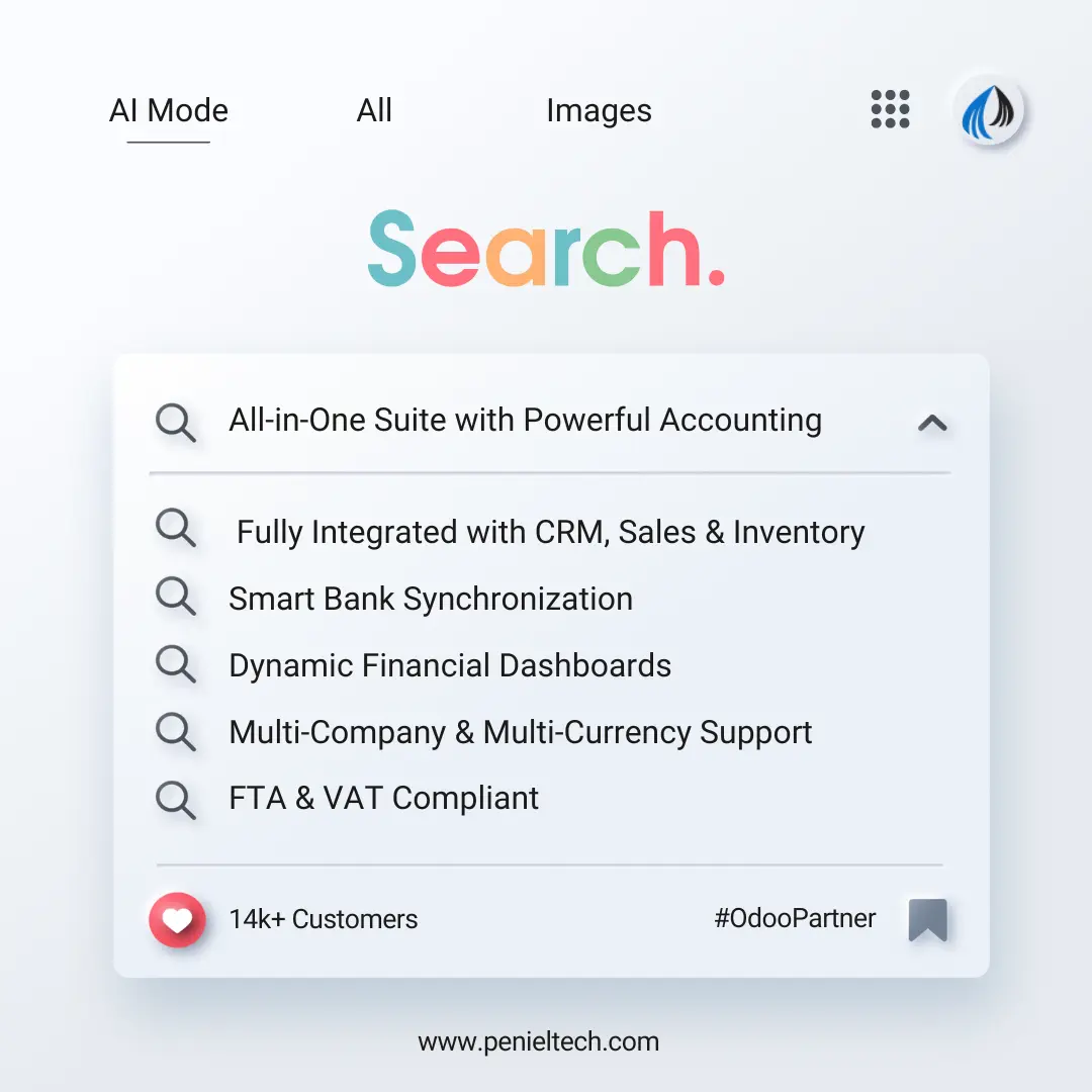 All-in-One Suite with Powerful Accounting Odoo UAE - Penieltech