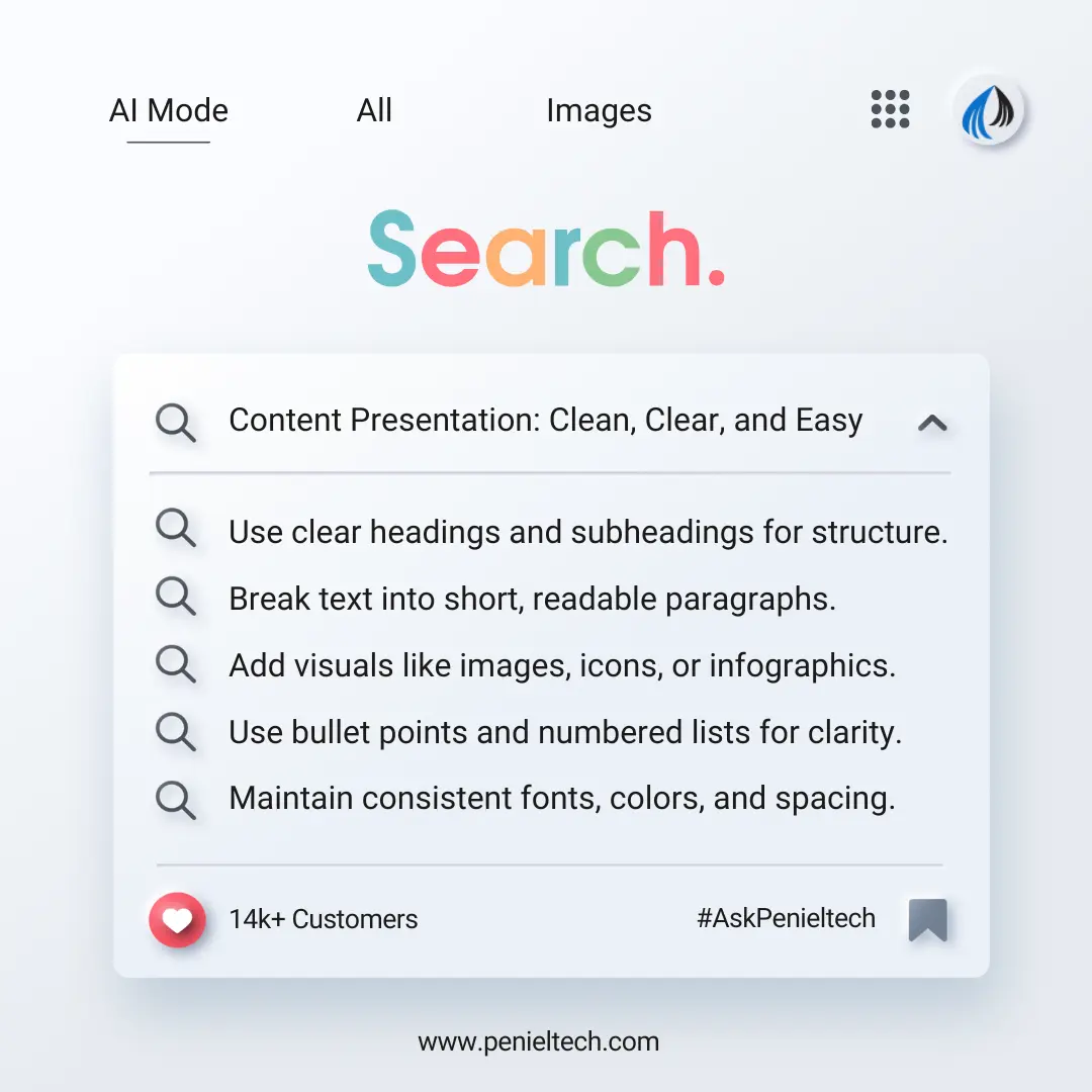 Content Presentation - Penieltech