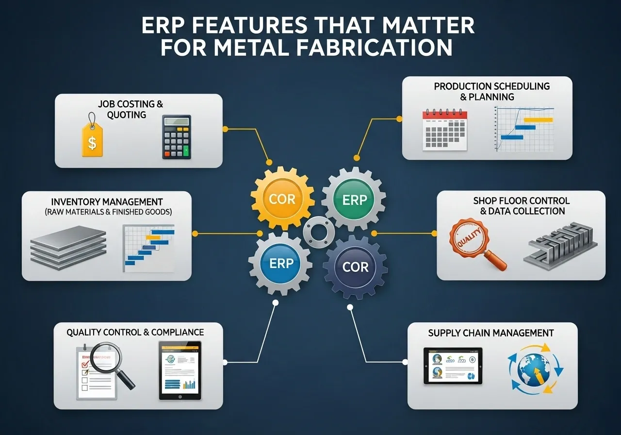 ERP Features That Matter for Metal Fabrication - Penieltech