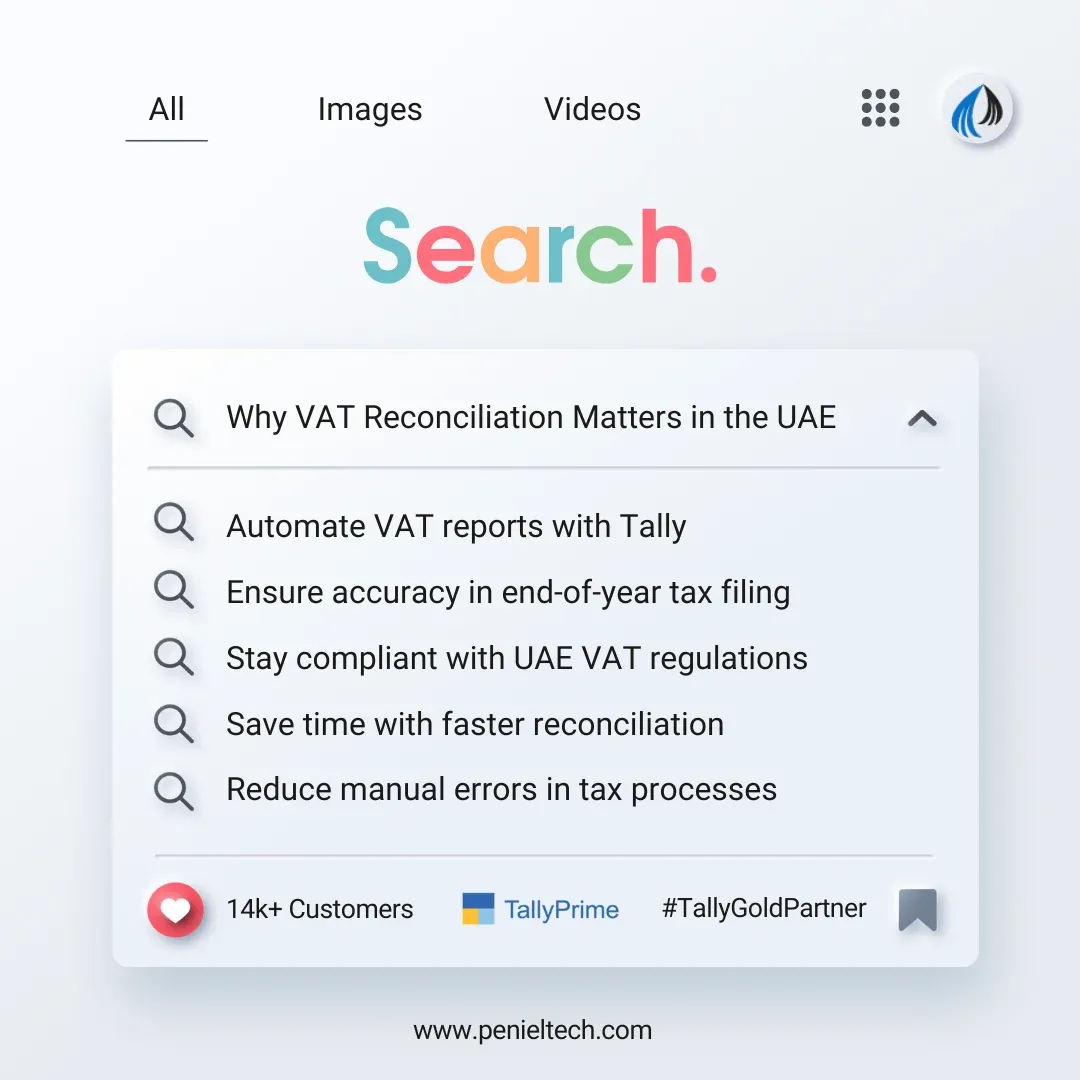 End-of-Year VAT Reconciliation in the UAE With Tally - Penieltech