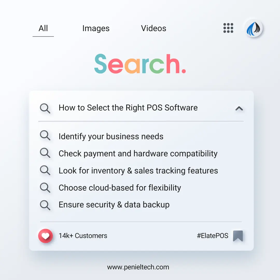 How to Select the Right POS Software - Elate POS - Penieltech