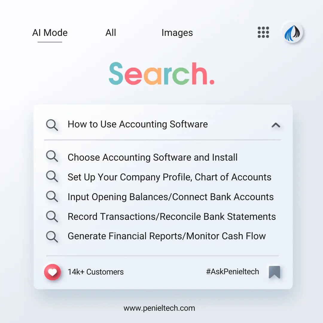 How to Use Accounting Software - Penieltech