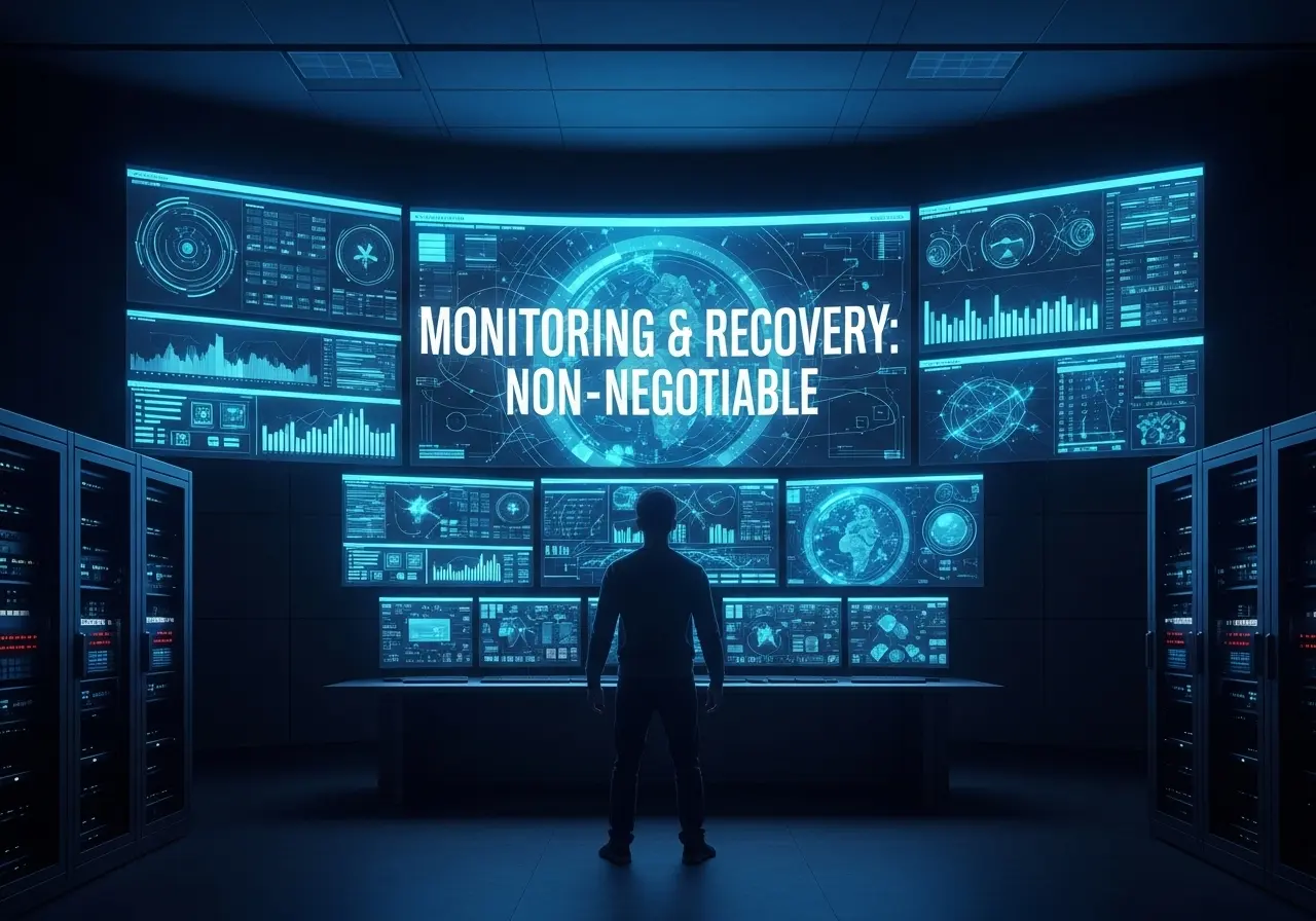 Monitoring and recovery as non-negotiables