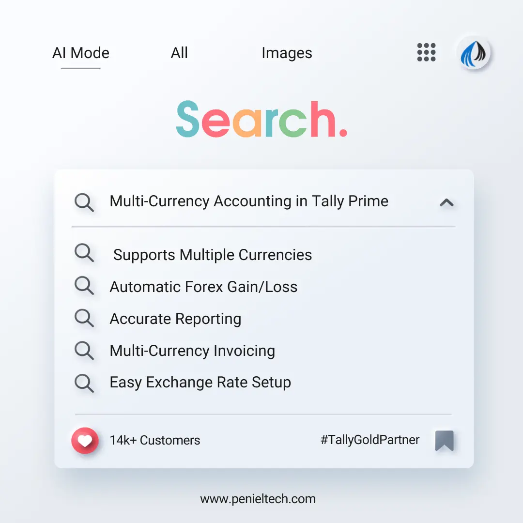 Multi-Currency Accounting in Tally Prime - Penieltech