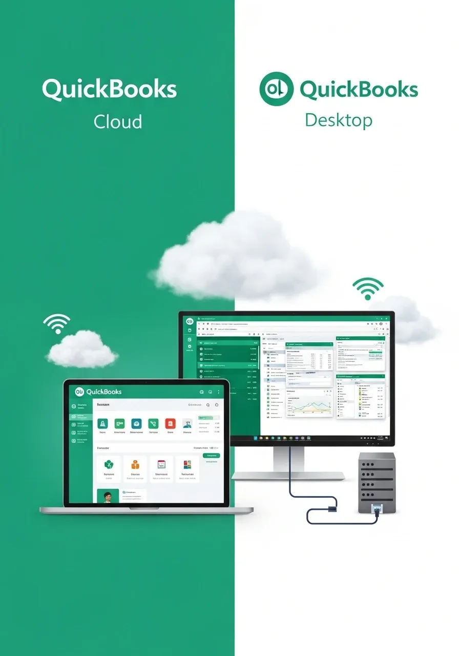 QuickBooks Cloud vs Desktop - Penieltech