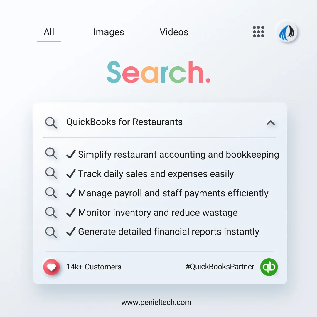 QuickBooks for Restaurants - Penieltech