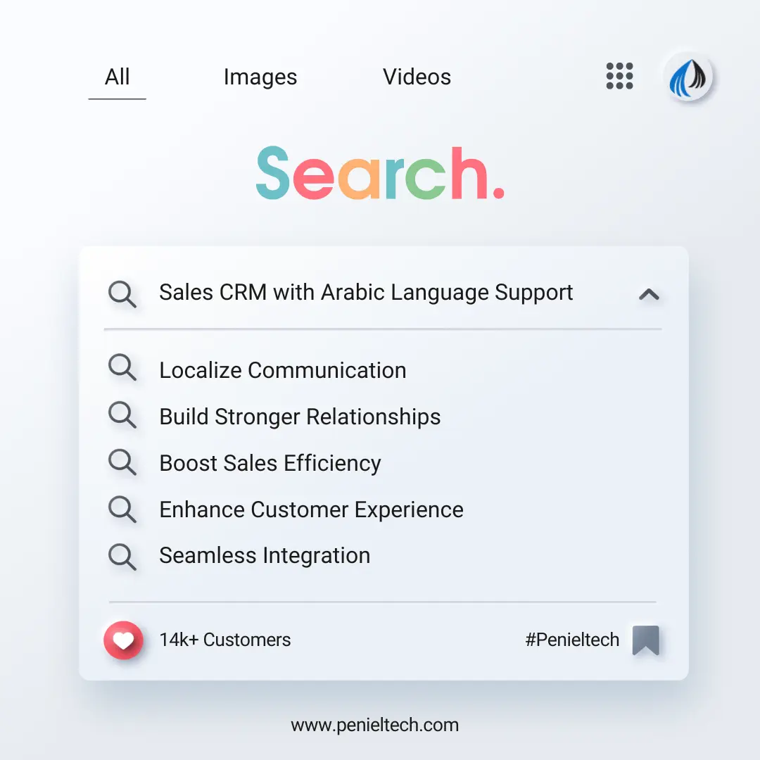 Sales CRM with Arabic Language Support - Penieltech