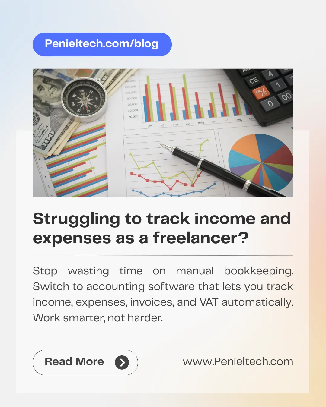 Struggling to track income and expenses as a freelancer - Penieltech