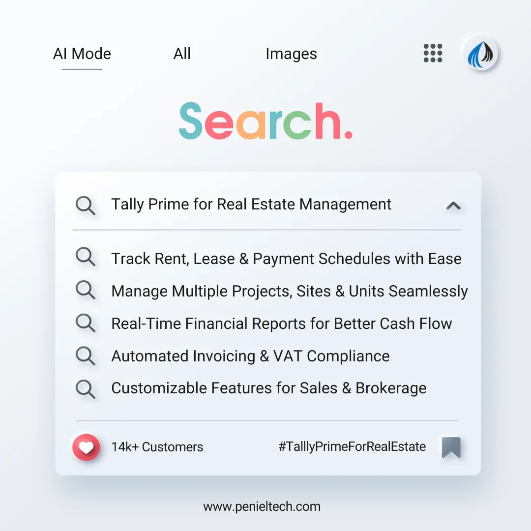 Tally Prime for Real Estate Management - Penieltech