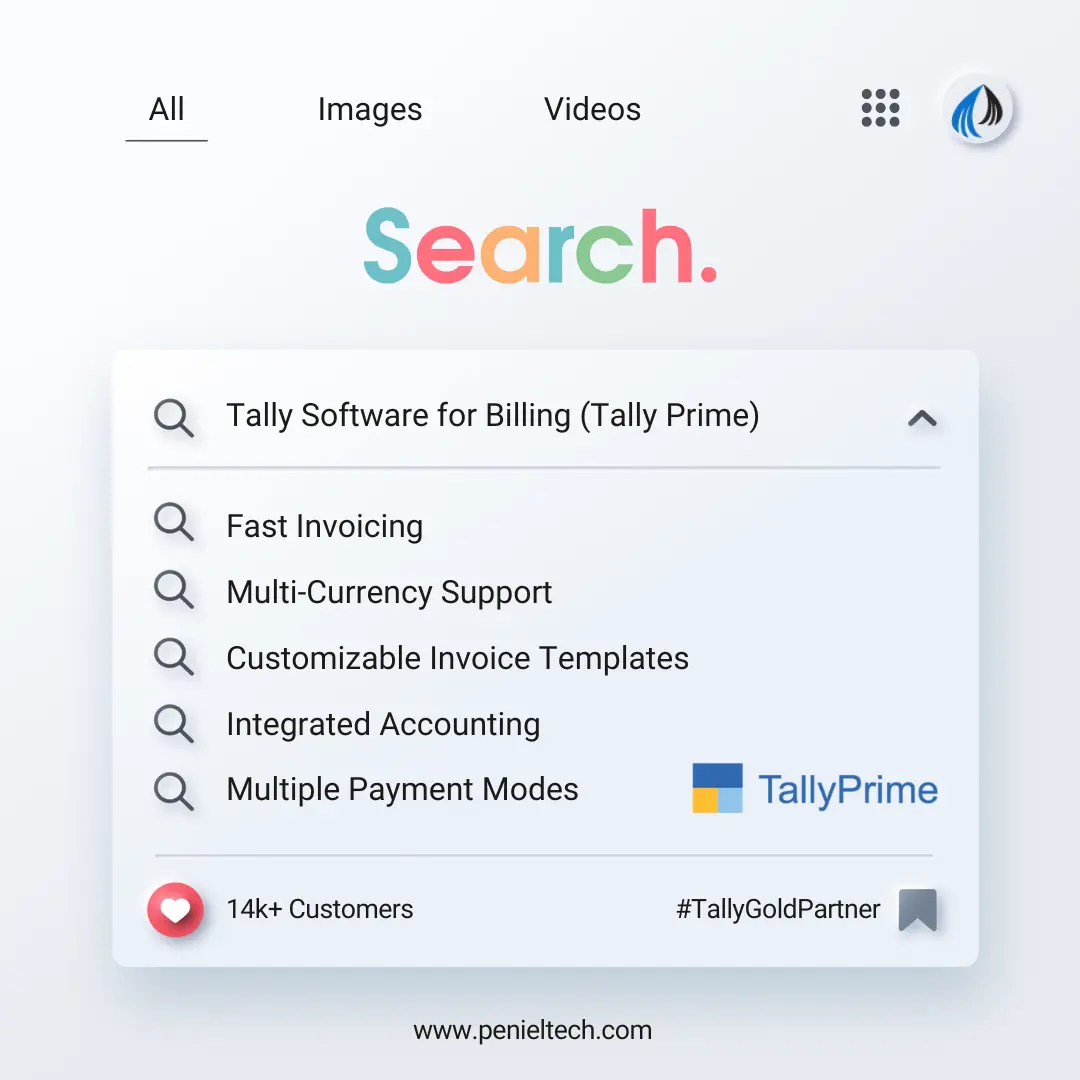 Tally Software for Billing (Tally Prime) - Penieltech