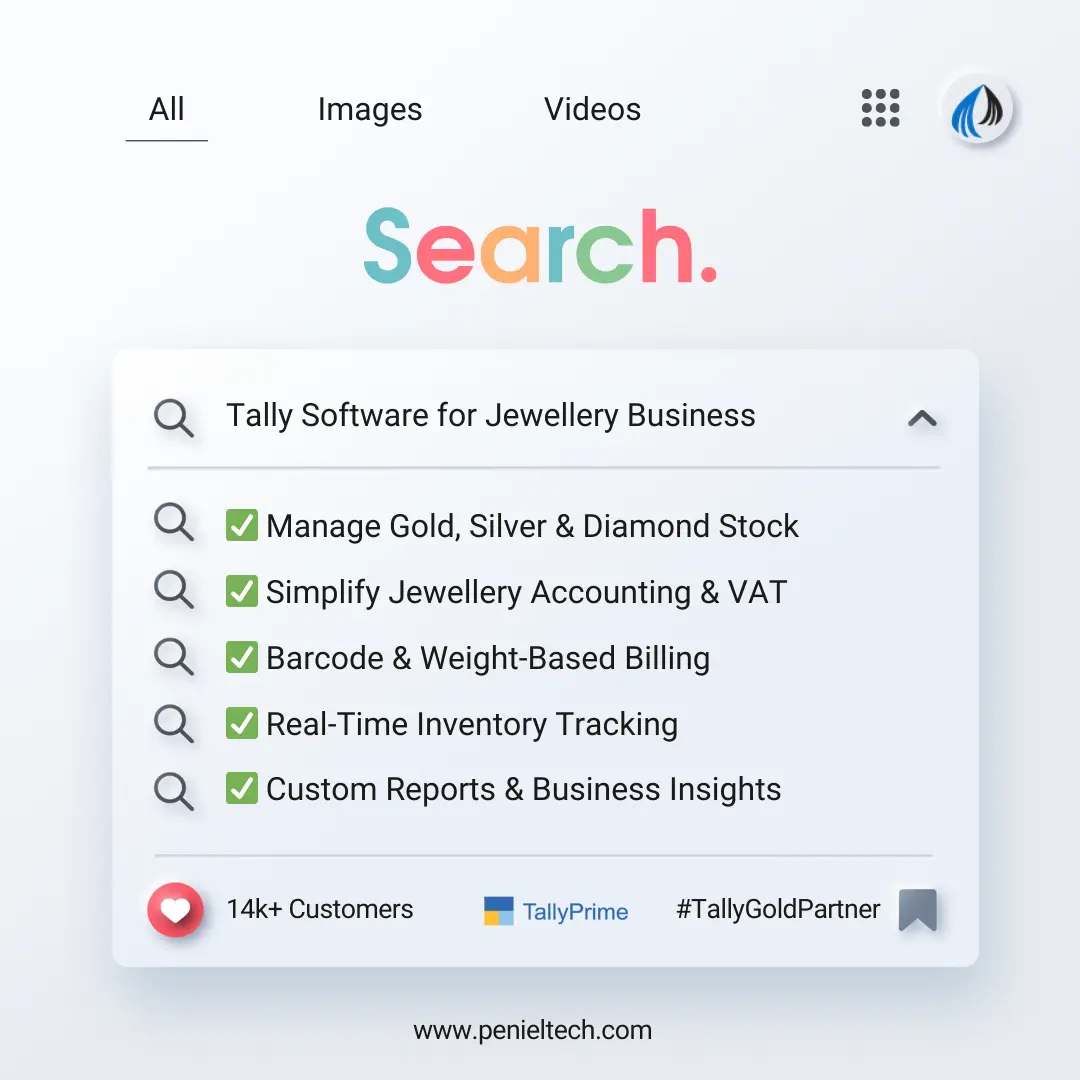 Tally Software for Jewellery - Penieltech
