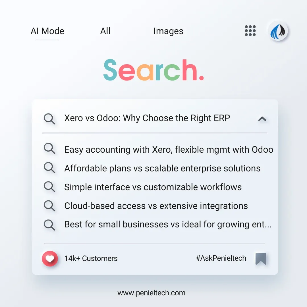 Xero vs Odoo - Penieltech