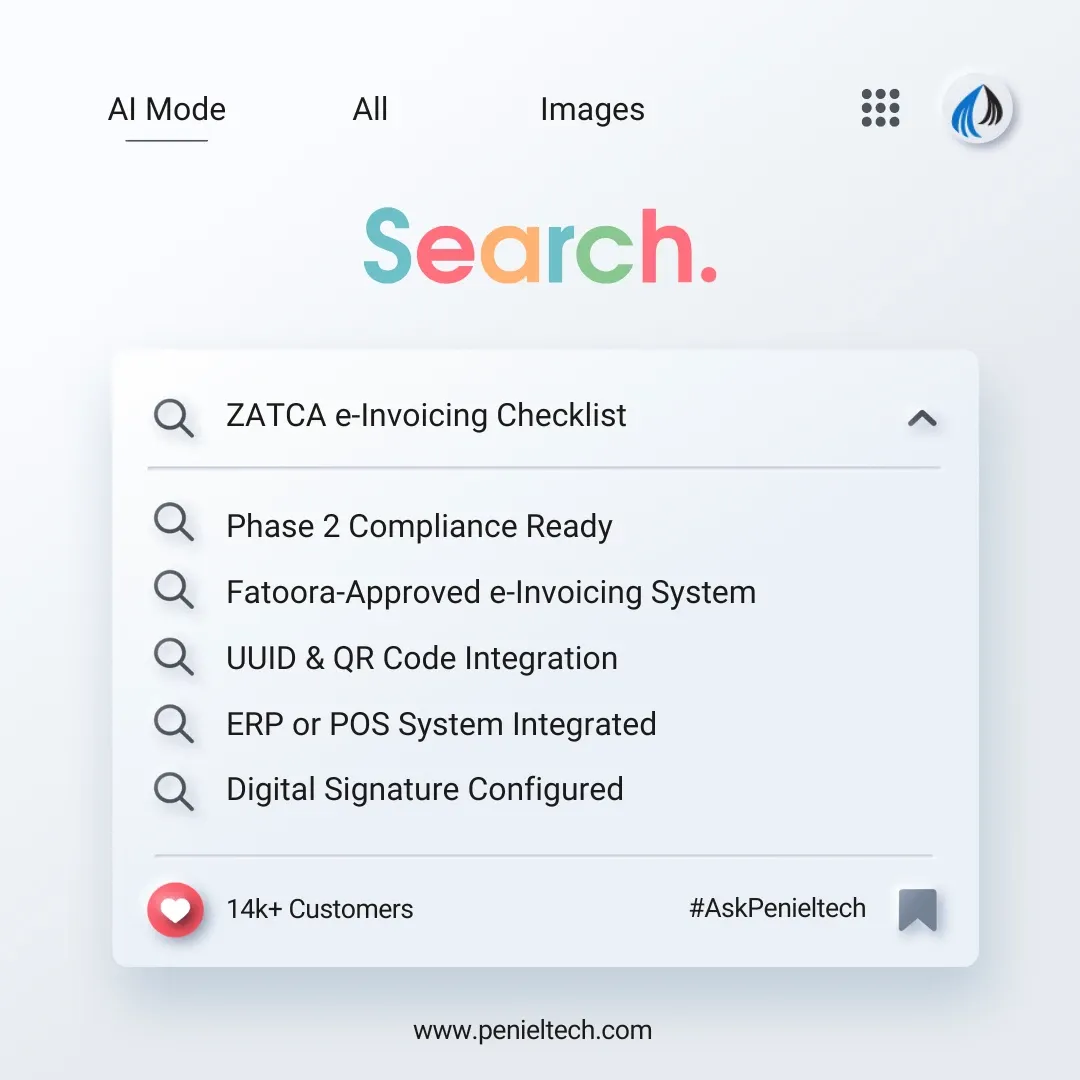 ZATCA e-Invoicing Checklist - Penieltech.webp